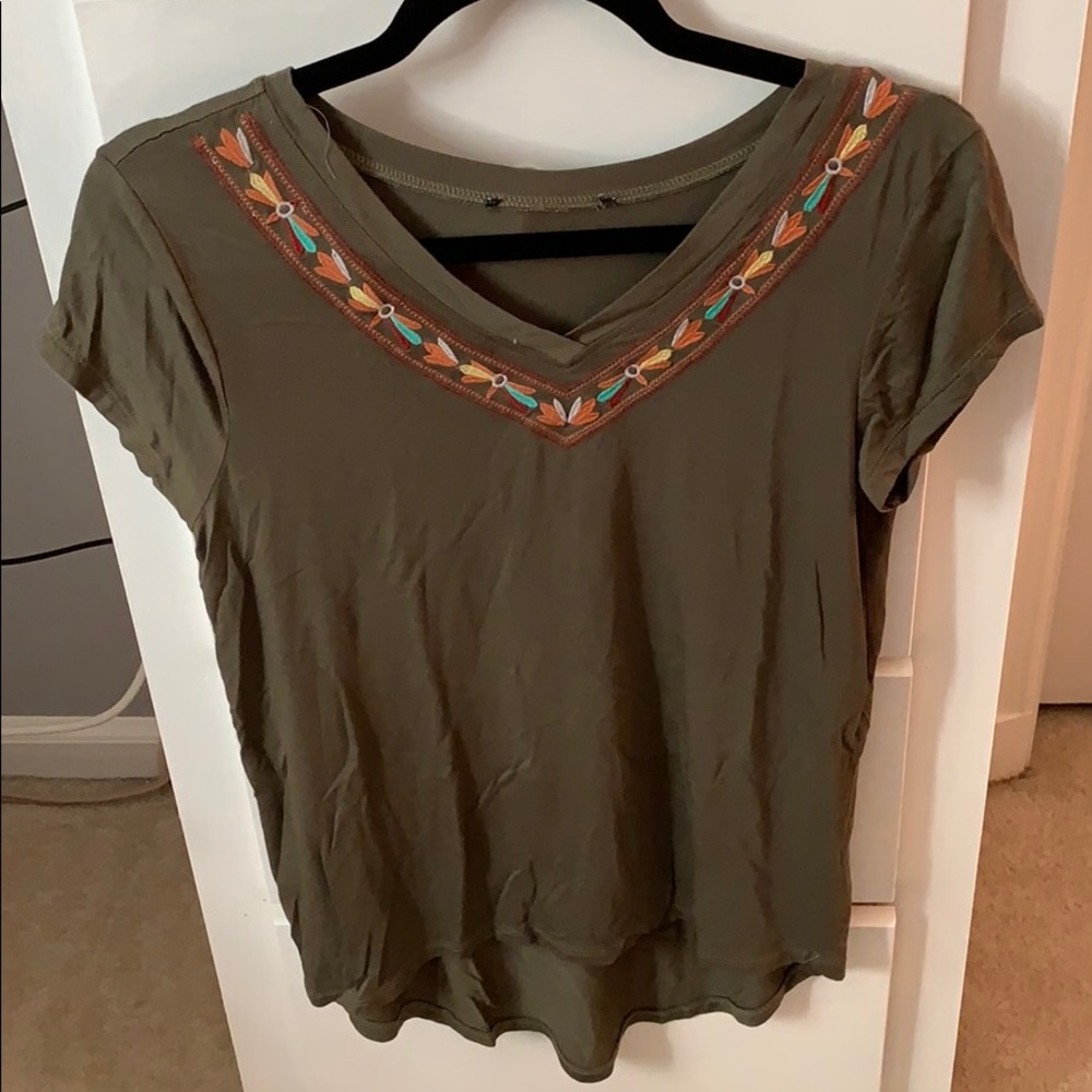 Olive green shirt